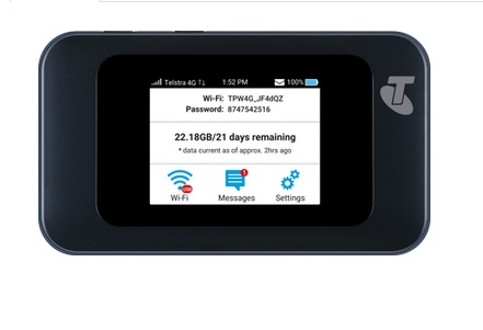 Telstra 4GX Hotspot ZTE MF985T